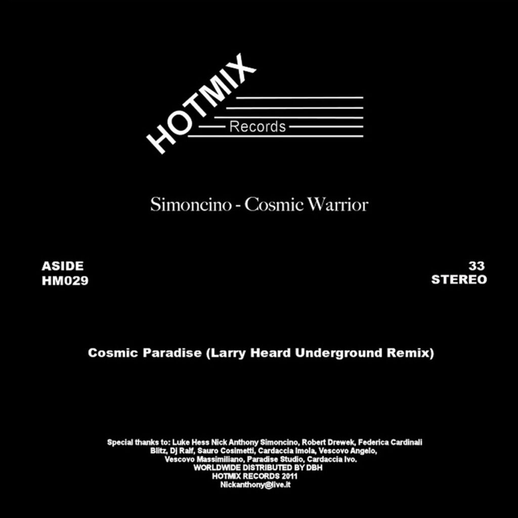 Simoncino: Cosmic Paradise (Larry Heard Underground remix) [hm] 2023