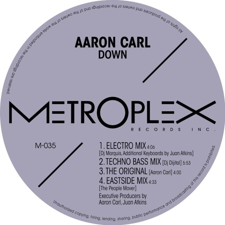 Aaron Carl: Down [metroplex] 1998